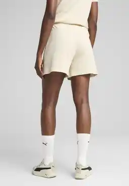 Decathlon ESS ELEVATED 5 ribshort met hoge taille voor dames PUMA Alpine Snow White aanbieding