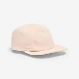 Decathlon 5-panel pet met platte klep roze aanbieding
