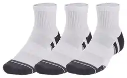 Decathlon 3 paar Under Armour Performance Tech Halfhoge Sokken Wit Unisex aanbieding