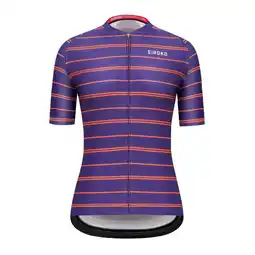 Decathlon Shirt korte mouw Wielrennen SIROKO M2 Elba Pruim Dames aanbieding