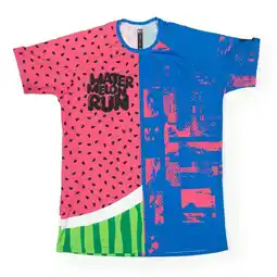 Decathlon WATERMELON hardloopshirt VOLWASSENEN - elastisch Maten Man aanbieding