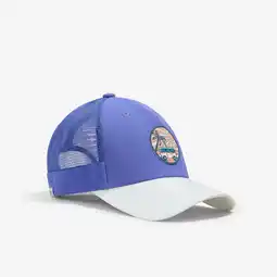 Decathlon Beachvolleybalpet voor volwassenen BVCAP truckermodel blauw/wit aanbieding