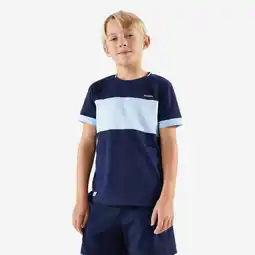 Decathlon Tennisshirt voor kinderen TTS Dry donkerblauw aanbieding