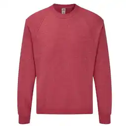 Decathlon Uniseks Klassiek Raglan Sweatshirt voor volwassenen (Heide Rood) aanbieding