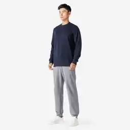 Decathlon Joggingbroek voor fitness heren 500 grijs aanbieding