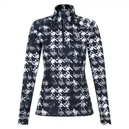 Decathlon Dames Divulge Dogtooth Core Stretch Lichtgewicht Midlayer (Zwart) aanbieding