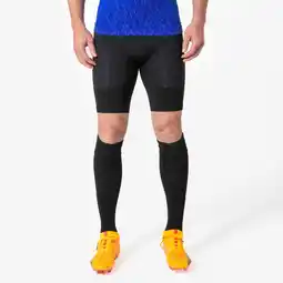 Decathlon Thermoshort voor volwassenen Keepdry zwart aanbieding