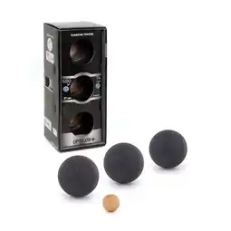 Decathlon Zachte competitie petanqueballen Upsilon+ zwart 3 stuks aanbieding