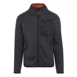 Decathlon Heren Kitom Full Zip Fleecejack (Zwarte mergel) aanbieding