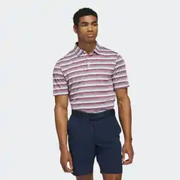 Decathlon Golfpolo voor heren gestreept wit/bordeaux aanbieding