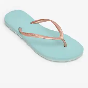 Decathlon Damesteenslippers 500 Gold goud/ijsblauw aanbieding