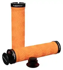 Decathlon Neatt Grips Lock On Neon Orange aanbieding
