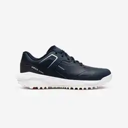 Decathlon Waterdichte golfschoenen voor dames MW 500 marineblauw aanbieding