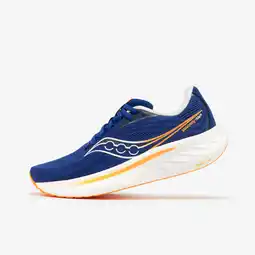 Decathlon Hardloopschoenen voor asfalt heren Ride 18 blauw aanbieding