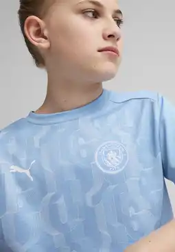 Decathlon Manchester City pre-match shirt met korte mouw voor jongeren PUMA aanbieding