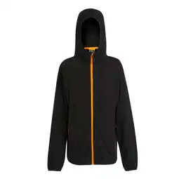 Decathlon Heren fleecevest met volledige rits (Zwart/Oranje Pop) aanbieding