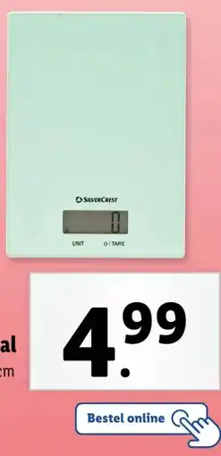Lidl Digitale keuken- weegschaal aanbieding