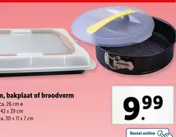 Lidl Springvorm, bakplaat of broodvorm aanbieding
