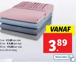 Lidl Jersey hoeslaken aanbieding