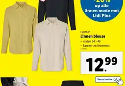 Lidl Linnen blouse aanbieding