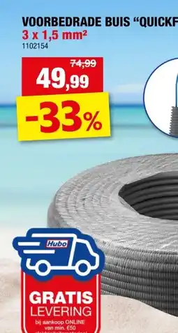 Hubo VOORBEDRADE BUIS QUICKFLEX 50 m aanbieding