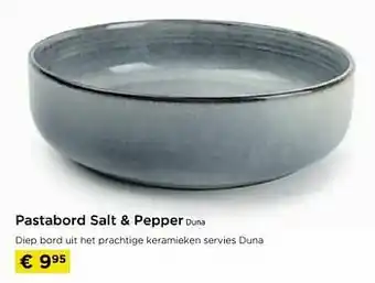 Molecule Pastabord salt + pepper duna aanbieding
