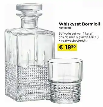 Molecule Whiskyset bormioli novecento aanbieding