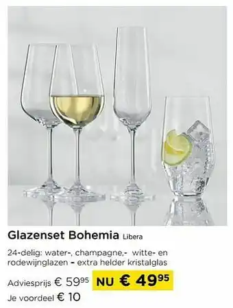 Glazenset bohemia libera
