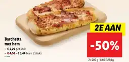 Lidl Barchetta met ham aanbieding
