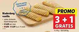 Lidl Bladerdeeg vanille aanbieding