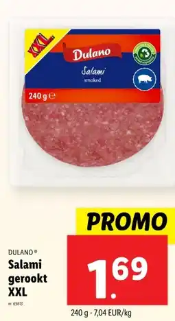 Lidl Salami gerookt XXL aanbieding