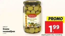 Lidl Groene reuzenolijven aanbieding