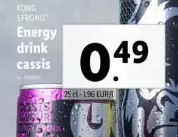 Lidl Energy drink cassis aanbieding