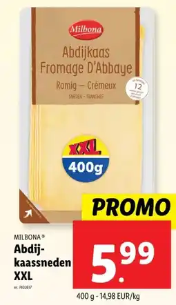 Lidl Abdij- kaassneden XXL aanbieding