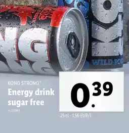 Lidl Energy drink sugar free aanbieding