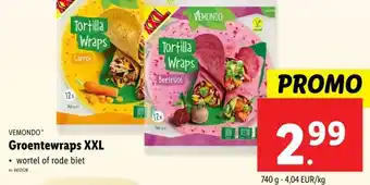 Lidl Groentewraps XXL aanbieding