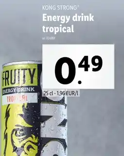 Lidl Energy drink tropical aanbieding