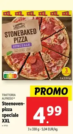 Lidl Steenoven- pizza speciale XXL aanbieding