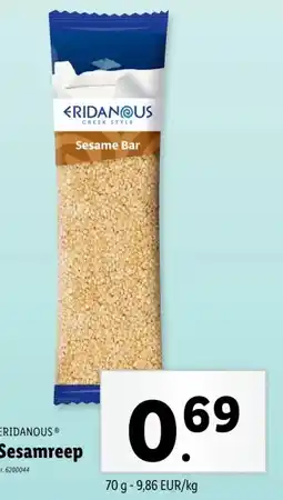 Lidl Sesamreep aanbieding