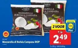Lidl Mozzarella di Bufala Campana DOP aanbieding
