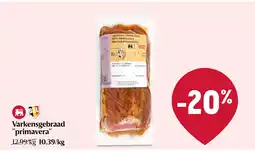 Delhaize Varkensgebraad primavera aanbieding