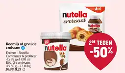 Delhaize Roomijs of gevulde croissant aanbieding