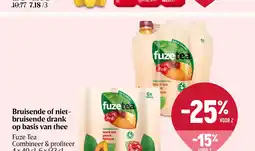 Delhaize Bruisende of nietbruisende drank op basis van thee aanbieding