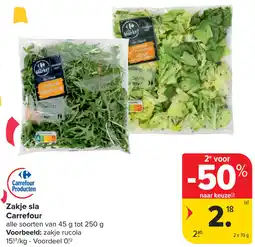 Carrefour Zakje sla Carrefour aanbieding