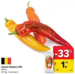 Carrefour Sweet Peppers Mix aanbieding