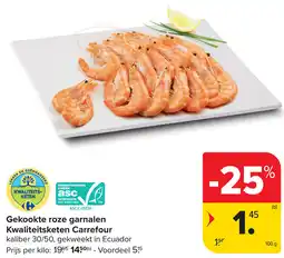 Carrefour Gekookte Roze Garnalen Kwaliteitsketen Carrefour aanbieding