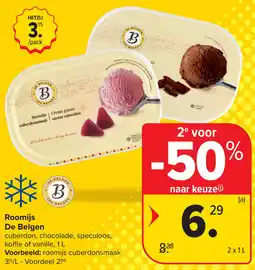 Carrefour Roomijs De Belgen aanbieding