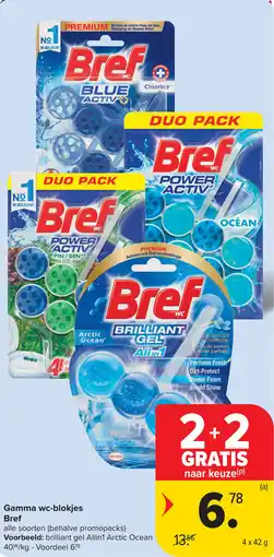 Carrefour Gamma wc blokjes Bref aanbieding