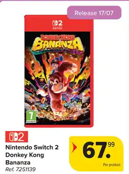 Carrefour Nintendo Switch 2 Donkey Kong Bananza aanbieding