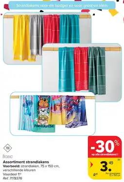 Carrefour Basic Assortiment strandlakens aanbieding